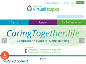 'virtualhospice.ca' screenshot