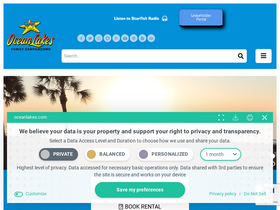 'oceanlakes.com' screenshot