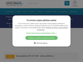 'oficynafk.pl' screenshot