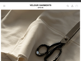Velour Garments Wholesale (Bulk) website screenshot