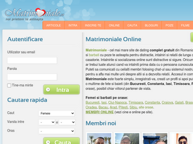 Matrimoniale strainatate anunturi Matrimoniale in