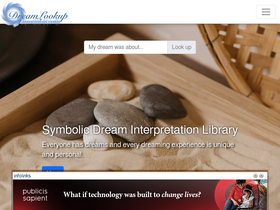 'dreamlookup.com' screenshot