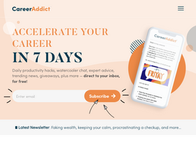 'careeraddict.com' screenshot