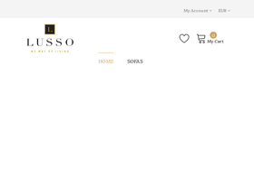 Lusso Living homepage screenshot