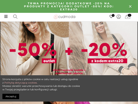 'cudmoda.pl' screenshot