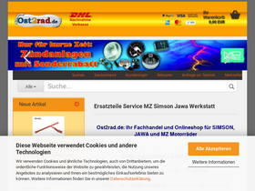 'ost2rad.de' screenshot