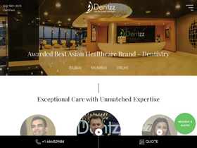 'dentzzdental.com' screenshot
