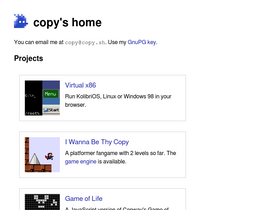 'copy.sh' screenshot