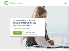 'oncourselearning.com' screenshot