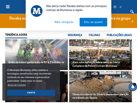 'omunicipioblumenau.com.br' screenshot