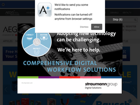 'aegisdentalnetwork.com' screenshot