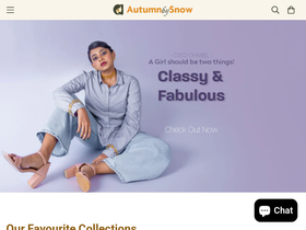 Autumn by Snow website screenshot