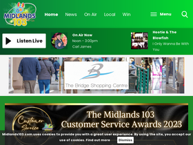 'midlands103.com' screenshot