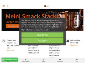 'tamtampercusion.com' screenshot