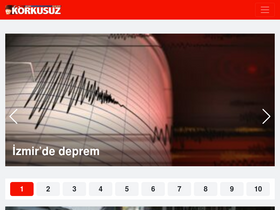 'korkusuz.com.tr' screenshot