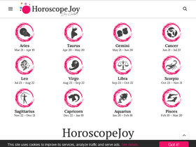 'horoscopejoy.com' screenshot