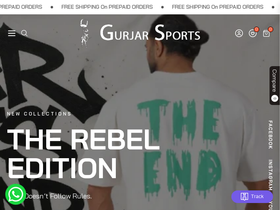 gurjarsports.com homepage screenshot