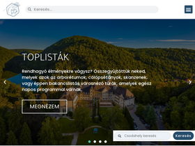 'csodahelyek.hu' screenshot