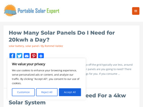 'portablesolarexpert.com' screenshot