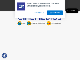 'cinemedios.com' screenshot