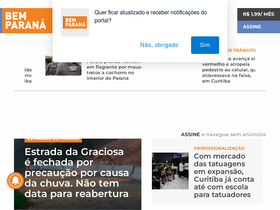 'bemparana.com.br' screenshot