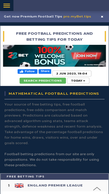 Mybet tips deals