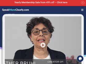 'speakmoreclearly.com' screenshot