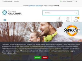 'farmaciagaudiana.it' screenshot