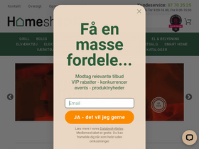 'homeshop.dk' screenshot