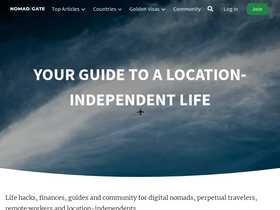 'nomadgate.com' screenshot