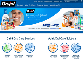 'orajel.com' screenshot