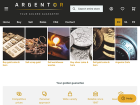'argentorshop.be' screenshot