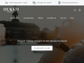 Hukko Copenhagen homepage screenshot