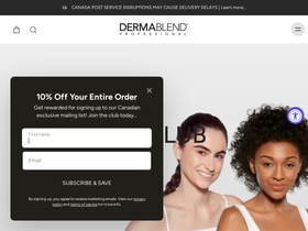 Dermablend Canada website screenshot