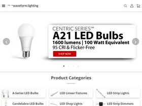 'waveformlighting.com' screenshot