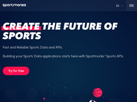'sportmonks.com' screenshot