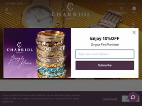 'charriol.com' screenshot