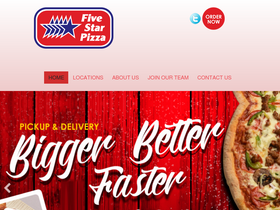 'fivestarpizza.com' screenshot