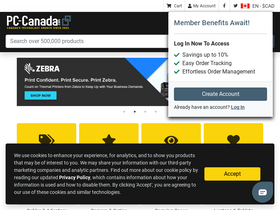 'pc-canada.com' screenshot