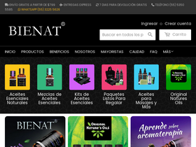 Bienat homepage screenshot