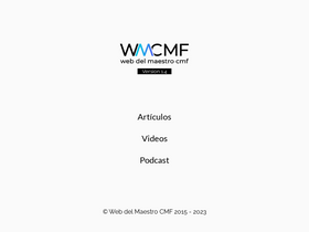 'webdelmaestrocmf.com' screenshot