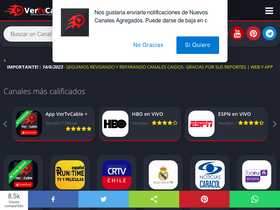 'vertvcable.com' screenshot