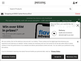 'pavilions.com' screenshot