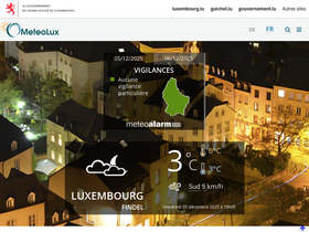 'meteolux.lu' screenshot