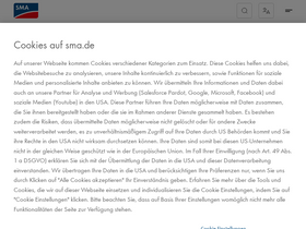 'sma.de' screenshot