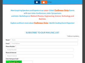 'conferenceseries.com' screenshot