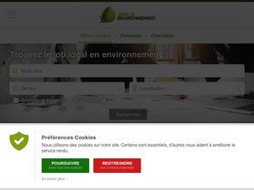 'emploi-environnement.com' screenshot