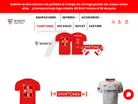 Sevilla FC website screenshot