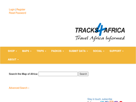 'tracks4africa.co.za' screenshot