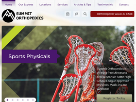 'summitortho.com' screenshot